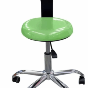 Taburete clínico - Silla, patas metálicas. Verde pistacho (P13)